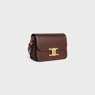 Sac Teen Triomphe en cuir de veau brillant