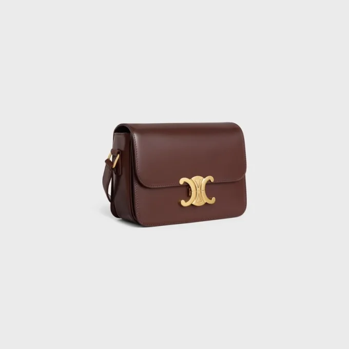Sac Teen Triomphe en cuir de veau brillant