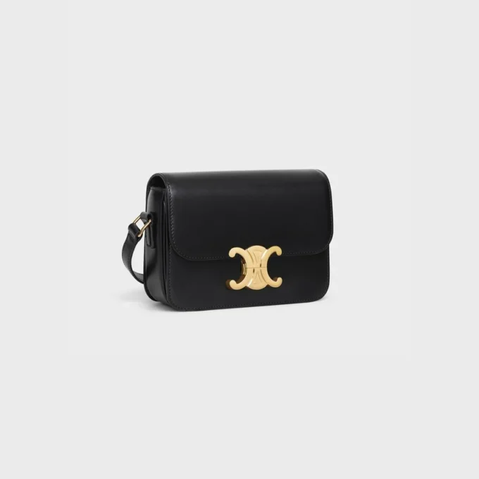 Sac Teen Triomphe en cuir de veau brillant Sac Teen Triomphe en cuir de veau brillant