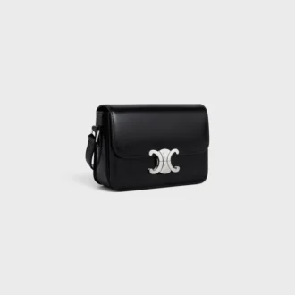 Sac Teen Triomphe en cuir de veau brillant