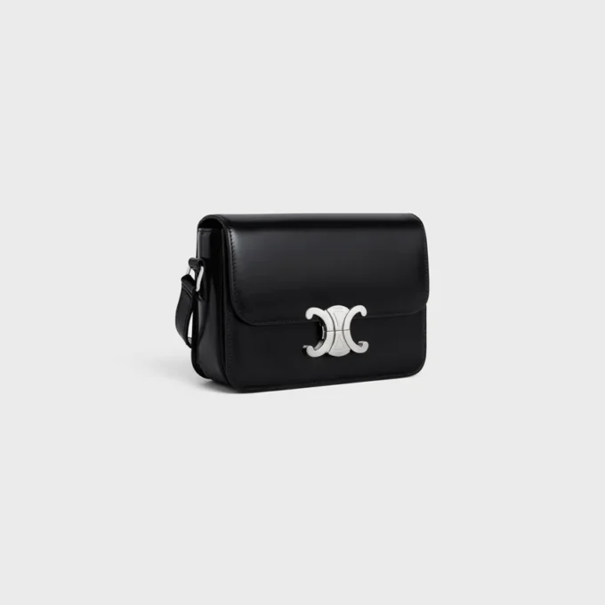 Sac Teen Triomphe en cuir de veau brillant