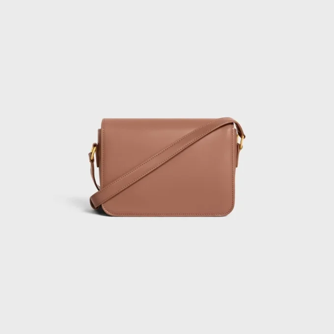Sac Teen Triomphe en cuir de veau brillant