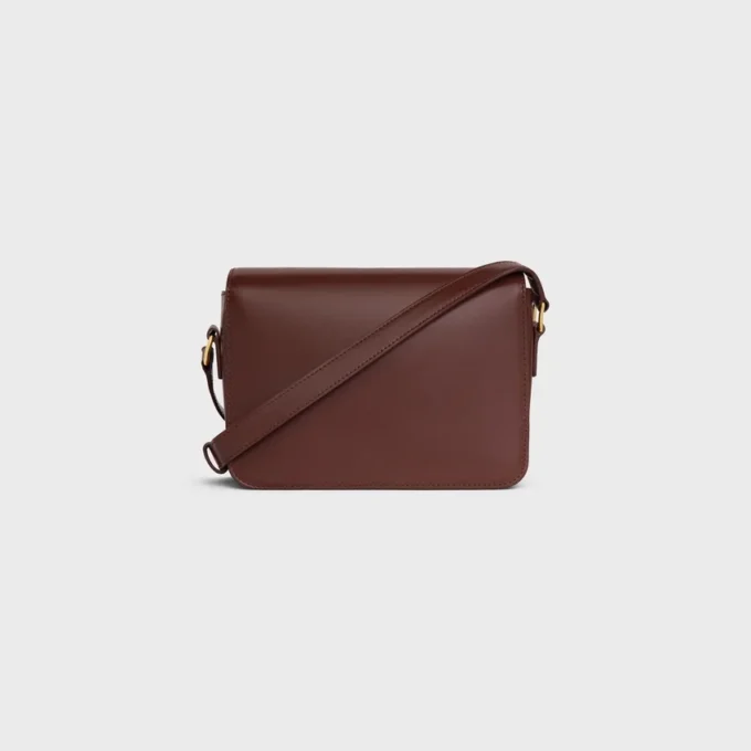 Sac Teen Triomphe en cuir de veau brillant