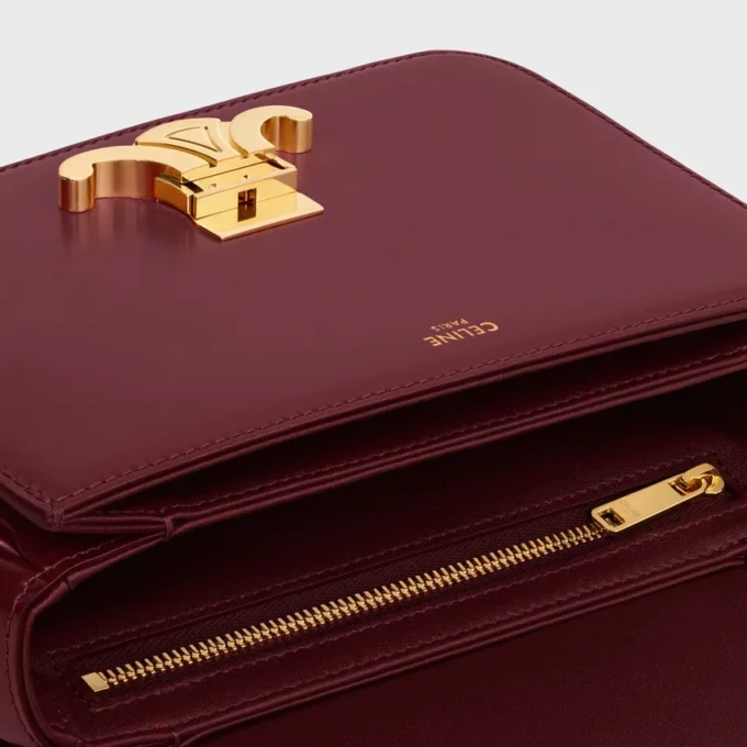 Sac Teen Triomphe en cuir de veau brillant