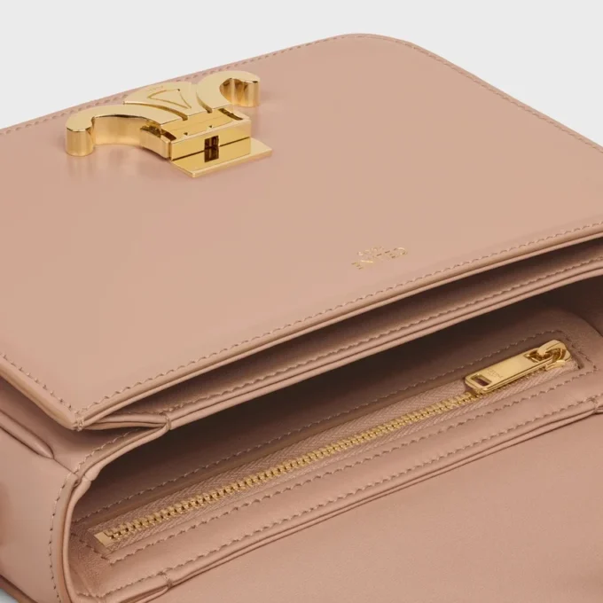 Sac Teen Triomphe en cuir de veau brillant