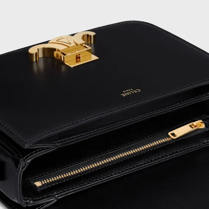 Sac Teen Triomphe en cuir de veau brillant Sac Teen Triomphe en cuir de veau brillant