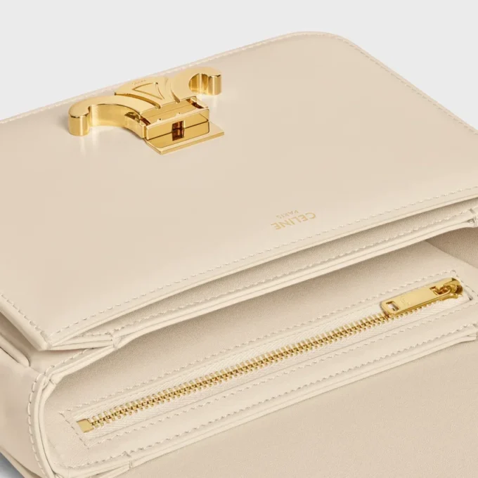 Sac Teen Triomphe en cuir de veau brillant