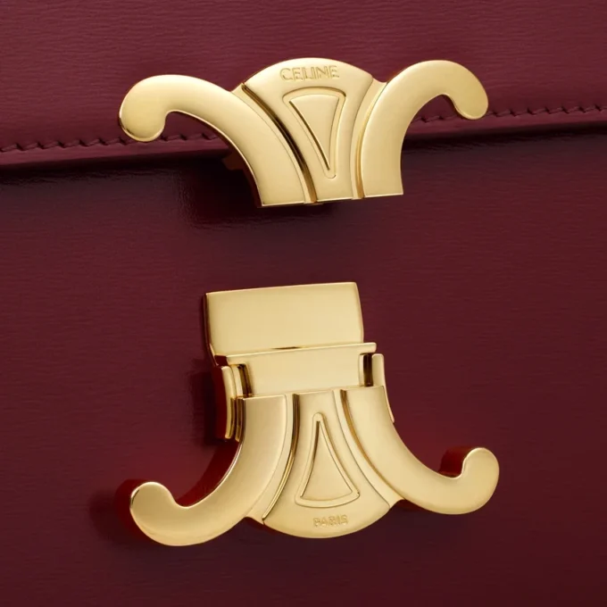 Sac Teen Triomphe en cuir de veau brillant