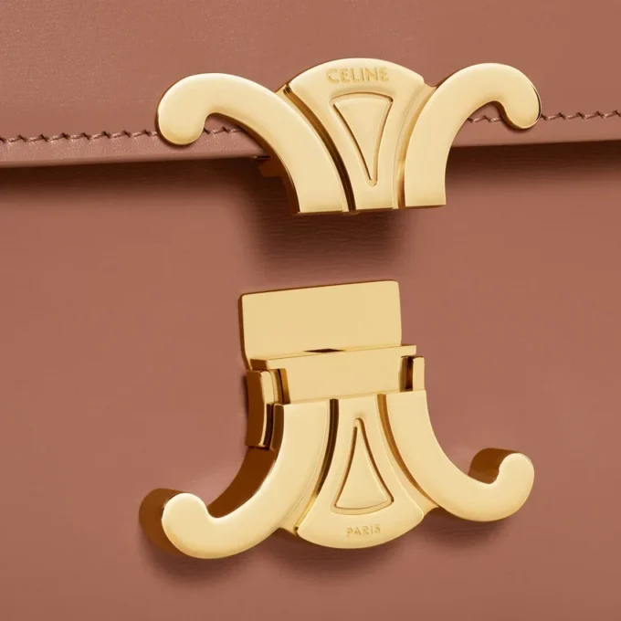 Sac Teen Triomphe en cuir de veau brillant