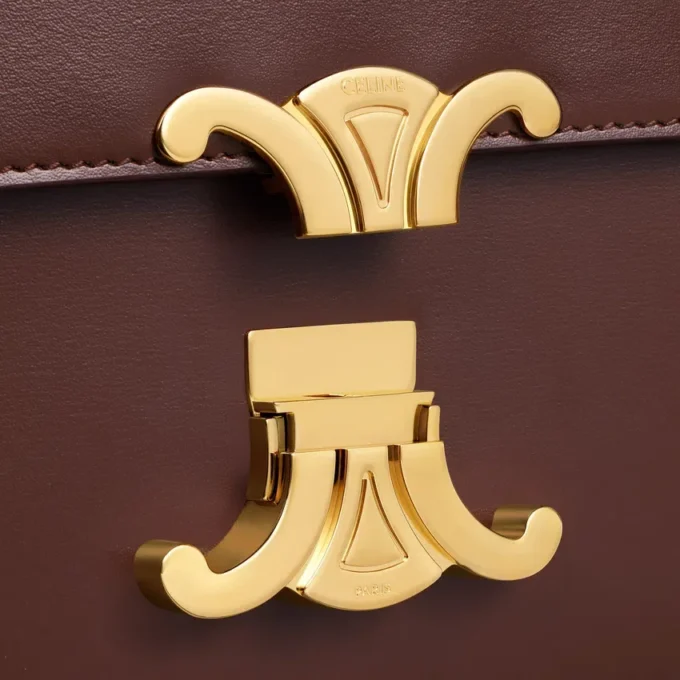 Sac Teen Triomphe en cuir de veau brillant