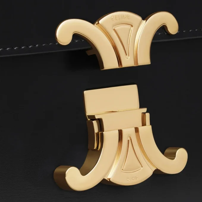 Sac Teen Triomphe en cuir de veau brillant Sac Teen Triomphe en cuir de veau brillant