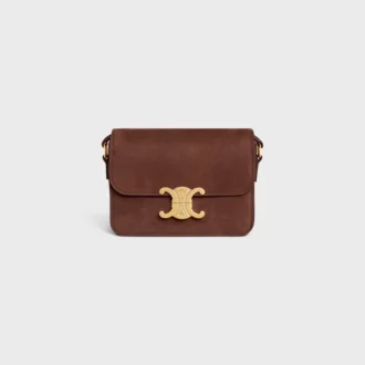 Sac Teen Triomphe en cuir de veau nubuck grainé