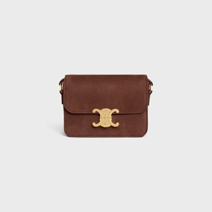 Sac Teen Triomphe en cuir de veau nubuck grainé