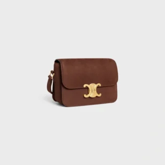 Sac Teen Triomphe en cuir de veau nubuck grainé