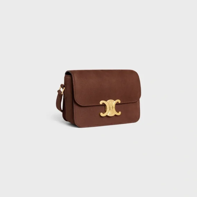 Sac Teen Triomphe en cuir de veau nubuck grainé