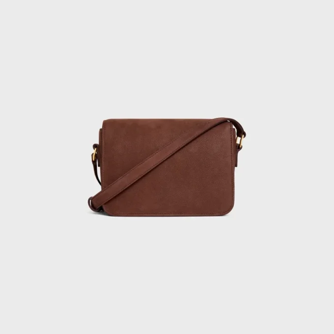 Sac Teen Triomphe en cuir de veau nubuck grainé