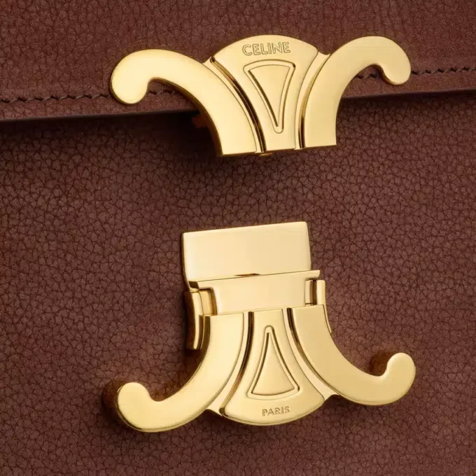 Sac Teen Triomphe en cuir de veau nubuck grainé