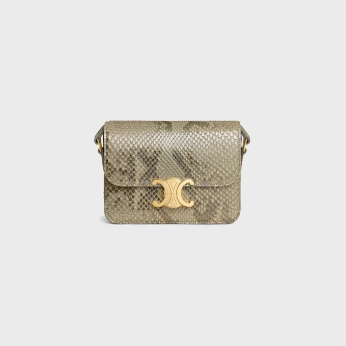 Sac Teen Triomphe en python nacré