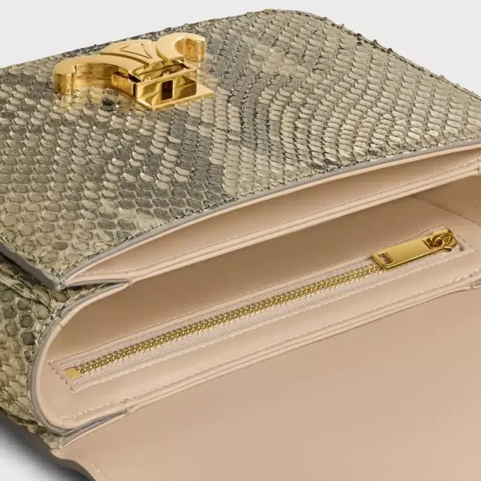 Sac Teen Triomphe en python nacré