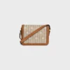 Sac Teen Triomphe en textile avec motif Triomphe intégral et cuir de veau