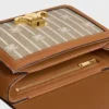 Sac Teen Triomphe en textile avec motif Triomphe intégral et cuir de veau