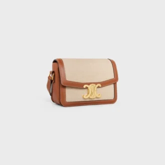 Sac Teen Triomphe en textile et cuir de veau