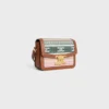 Sac Teen Triomphe en textile rayé et cuir de veau