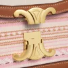 Sac Teen Triomphe en textile rayé et cuir de veau