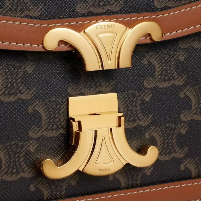 Sac Teen Triomphe en toile Triomphe Canvas et cuir de veau