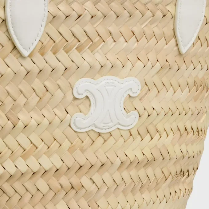 Sac Teen Triomphe Panier pour adolescent en feuilles de palmier et cuir de veau