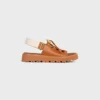 Sandales CELINE Billie Chunky en cuir de veau et textile