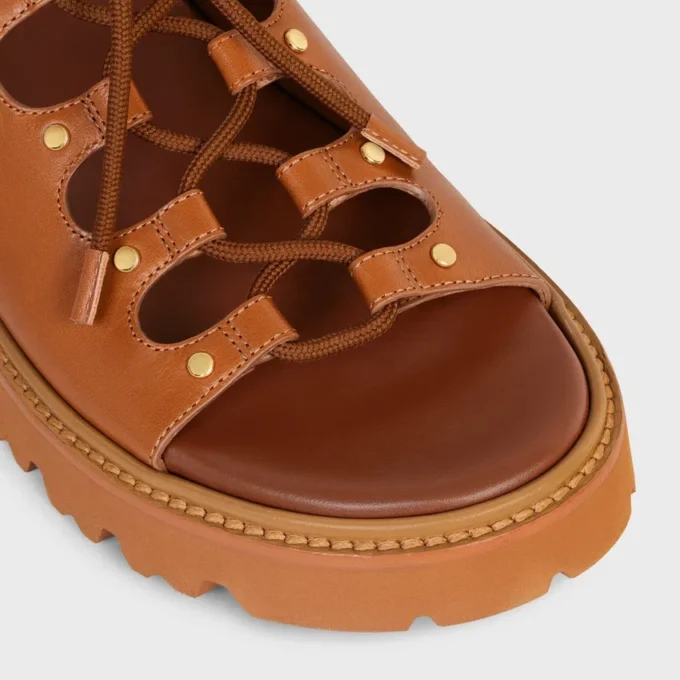 Sandales CELINE Billie Chunky en cuir de veau et textile