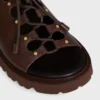 Sandales CELINE Billie Chunky en cuir de veau et textile