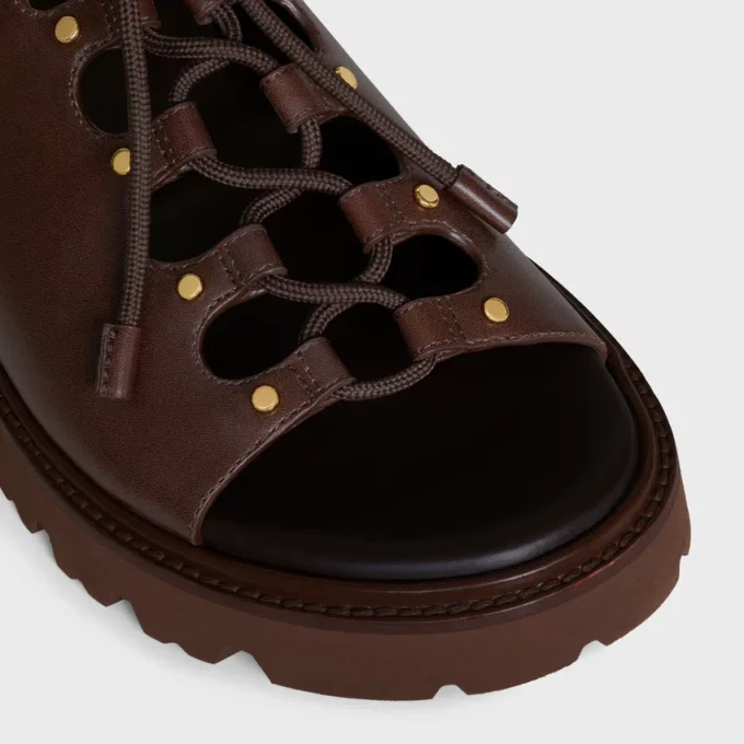 Sandales CELINE Billie Chunky en cuir de veau et textile