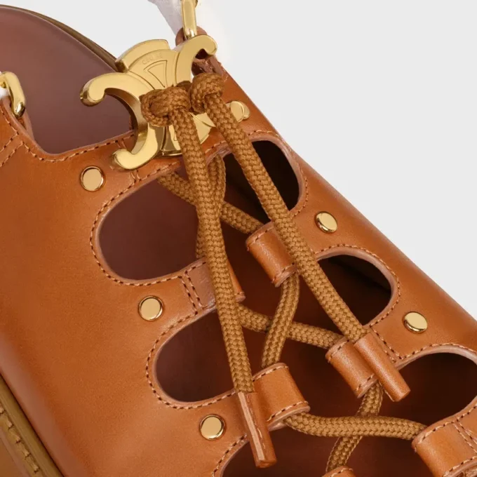 Sandales CELINE Billie Chunky en cuir de veau et textile