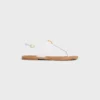 Sandales CELINE Lympia Triomphe en cuir de veau