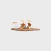 Sandales CELINE Lympia Triomphe en cuir de veau