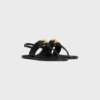 Sandales CELINE Lympia Triomphe en cuir de veau
