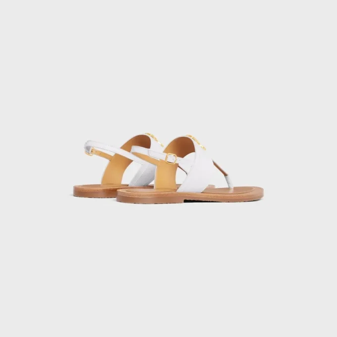 Sandales CELINE Lympia Triomphe en cuir de veau