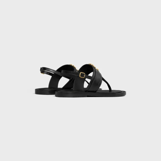 Sandales CELINE Lympia Triomphe en cuir de veau