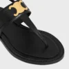 Sandales CELINE Lympia Triomphe en cuir de veau