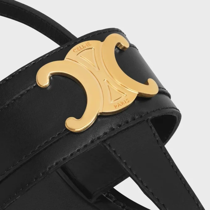 Sandales CELINE Lympia Triomphe en cuir de veau