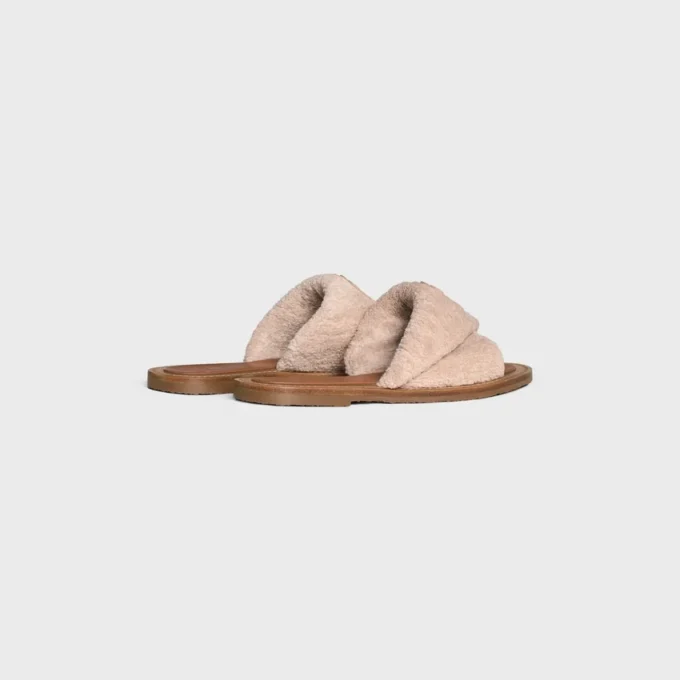 Sandales CELINE Lympia Twisted en tissu éponge