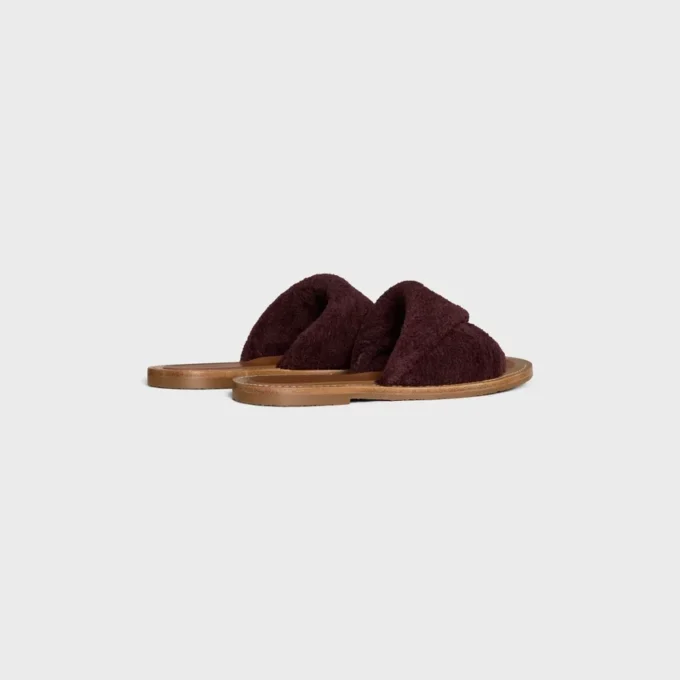 Sandales CELINE Lympia Twisted en tissu éponge
