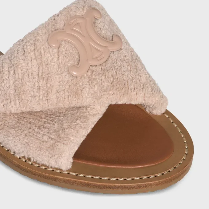 Sandales CELINE Lympia Twisted en tissu éponge