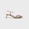 Sandales CELINE Triomphe en cuir d&rsquo;agneau laminé