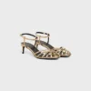 Sandales CELINE Triomphe en cuir d&rsquo;agneau laminé