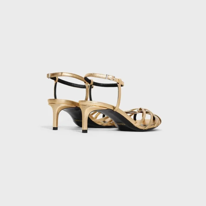 Sandales CELINE Triomphe en cuir d&rsquo;agneau laminé