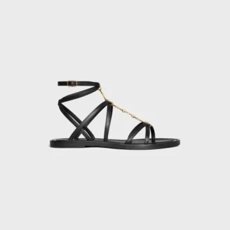 Sandales à lanières CELINE Lympia avec ornements en cuir de veau