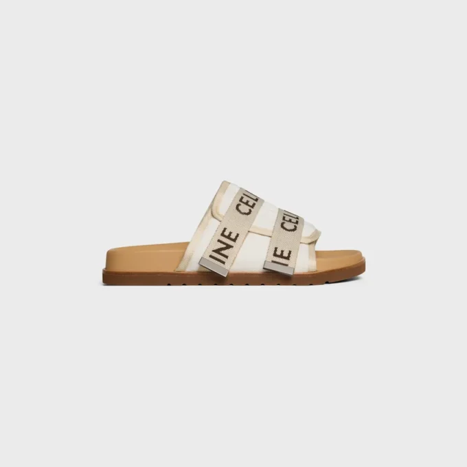 Sandales Pitea en toile avec motif jacquard CELINE Sandales Pitea en toile avec motif jacquard CELINE